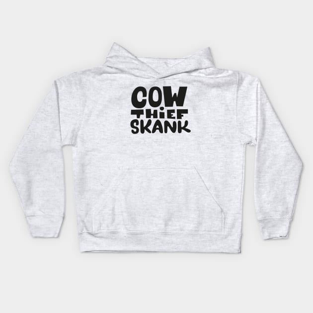 Cow thief Skank - Dub Reggae Hymne -  Lee Scratch Perry Kids Hoodie by Boogosh